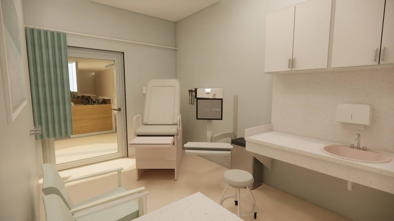 Redesigned exam room