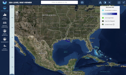 The NOAA Sea Level Rise Viewer Tool