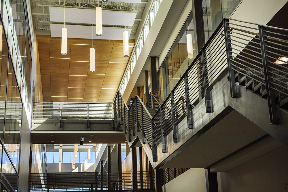 staircase to second floor of PFT