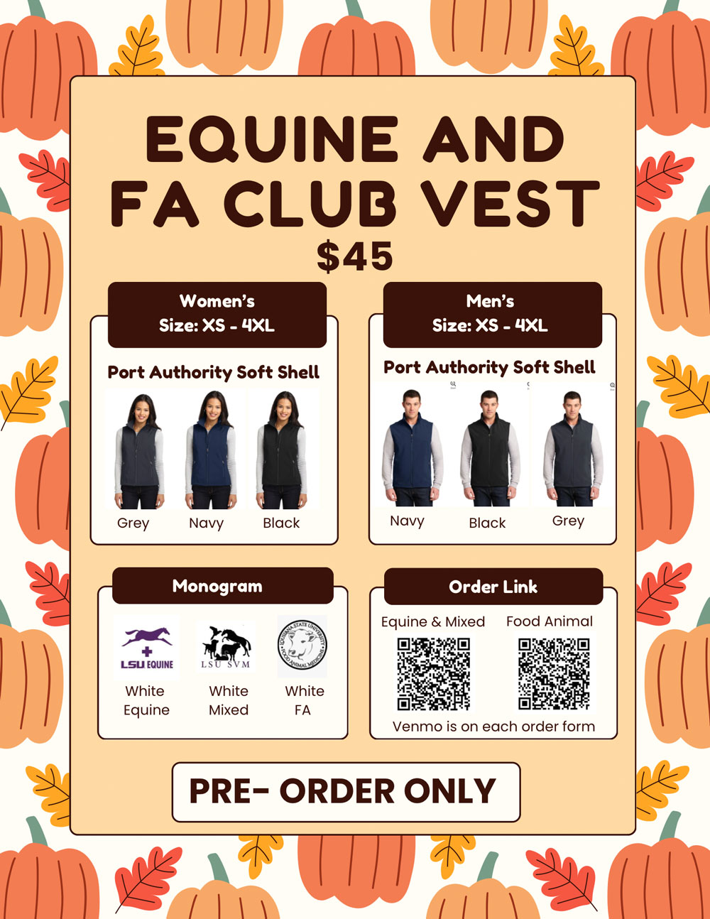 Equine and Food Animal flyer